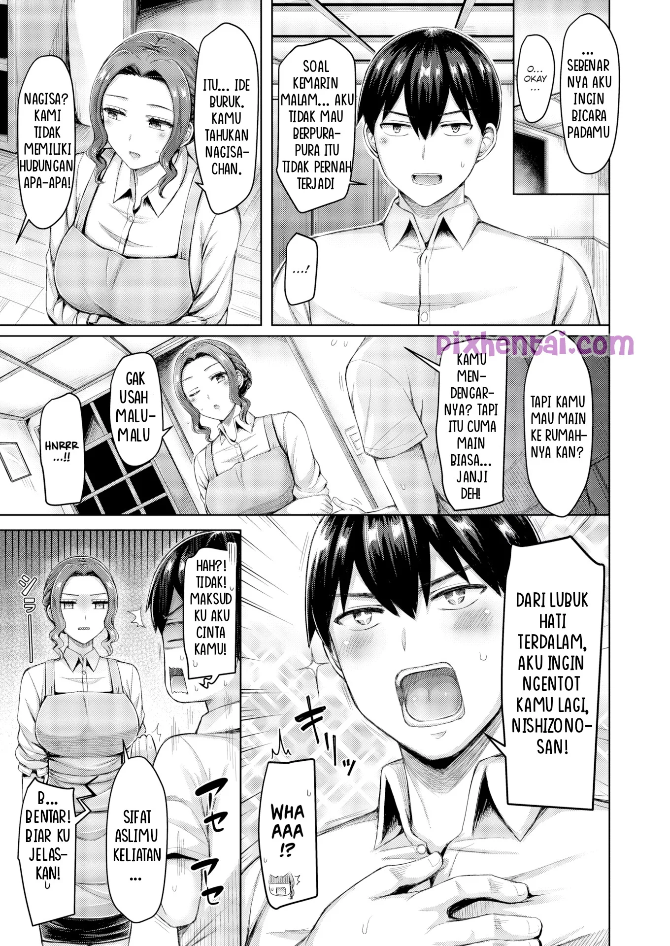 Komik hentai xxx manga sex bokep Cafe Affair Boss Cafe Sexy ingin Kugenjot lagi 5